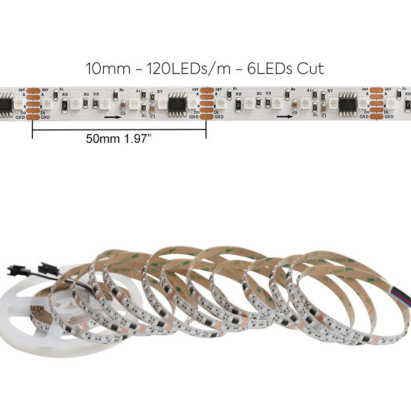 8mm Narrow Dense UCS512H6L RGB DMX Led Tape 96 2835 LED Per Meter 8mm Narrow Dense UCS512H6L RGB DMX Led Tape 96 2835 LED Per Meter